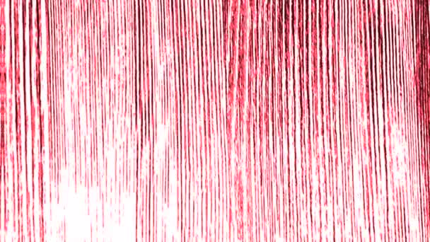 뒷 배경을 위해 수직선을 움직이는 배경. 애니메이션. 다채 로운 수직선은 그리는 방식으로 수평으로 움직 인다. 하얀 배경에 선을 그은 배경 — 비디오