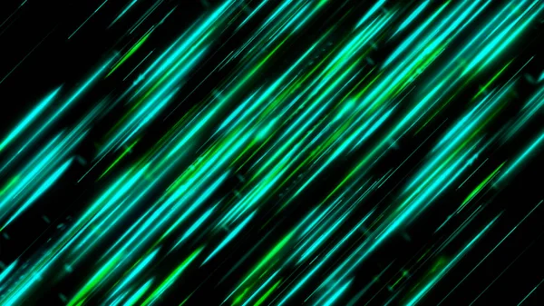 Futuristiska sci-fi mönster med en glödande pelare av färgglada glödande strålar, sömlös loop. Animering. Diagonalt flöde av neon vackra ränder. — Stockfoto