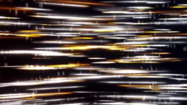 Küresel bilgi kavramı ve renkli çizgilerin dijital teknolojileri, kusursuz döngü. Animasyon. Parlak çizgi akışına sahip yüksek teknoloji arka plan, sinyal transferi.