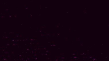 Soyut TV gürültü efekti. Siyah arka planda mor yanıp sönen yatay çizgiler, pürüzsüz döngü. Animasyon. Monitör ekranında arıza efekti.