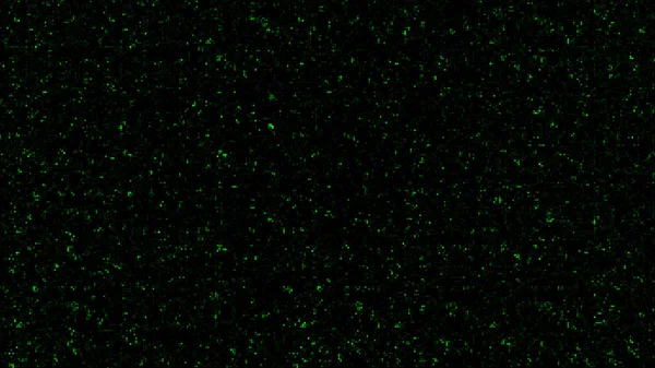Αφηρημένη μωσαϊκή υφή με αναβοσβήνει και ρέει πολύχρωμα σωματίδια σε μαύρο φόντο, αδιάλειπτη βρόχο. Κινούμενα σχέδια. Πράσινη όμορφη διαστημική σκόνη. — Φωτογραφία Αρχείου