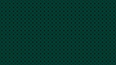 Soyut kaleydoskop hareketinin arka planında küçük daireler hızla yanıp sönüyor ve renk değiştiriyor. Animasyon. Küçük halkalardan oluşan paralel satırların, kusursuz döngülerin psikedelik etkisi.