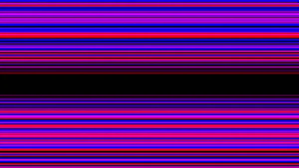 Röda och blå horisontella hi tech linjer, sömlös loop. Animering. Parallella färgglada linjer som flyter mot den svarta mitten av skärmen. — Stockfoto