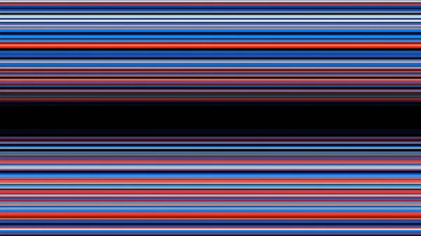 Kırmızı ve mavi yatay yüksek teknoloji hatları, kusursuz döngü. Animasyon. Ekranın siyah merkezine doğru akan paralel renkli çizgiler. — Stok fotoğraf