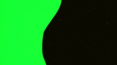 Siyah arkaplan üzerinde dalgalı çizgi şeklinde renkli arkaplan hareketleri. Animasyon. Birbirine yerleştirilmiş iki arka planın dalgalı hareketi yanılsaması. Siyah üzerine renkli arkaplan dalgalar halinde hareket ediyor