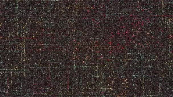 Diagrama del microchip con líneas móviles. Animación. Movimiento de redes y pulsos dentro de la placa informática. Diagrama dentro del microchip del ordenador — Vídeo de stock