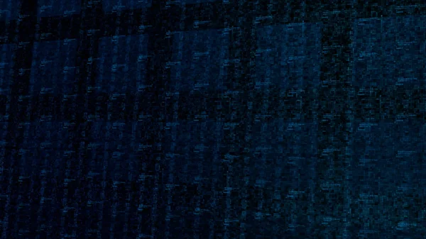 Technological IT background of abstract big data processing on a computer screen. Motion. Blue colored squared monitor.