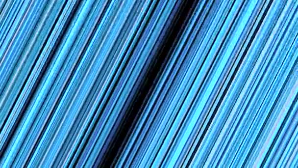 Background of moving diagonal lines. Animation. Bright colored stripes dynamically move towards each other and disappear into dark gap. Rotating background of diagonal lines parallel to each other — Stock Video