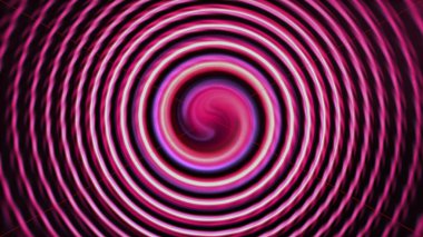 Bulanık merkezli renkli spiral. Hareket. Yanardöner merkezli hipnotize edici spiral. Bulanık merkezli rahatlatıcı renk sarmalı