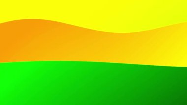 Parlak karikatür dalgalı arka plan, kusursuz döngü. Hareket. Soyut dinamik olarak akan basit kıvrımlı şekiller.