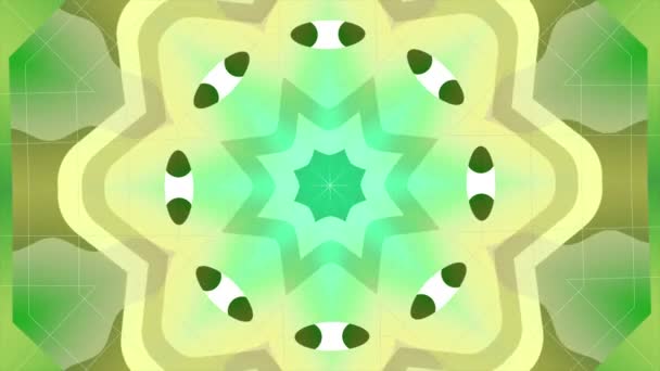 Infinito mandala frattale colorato modello trasformante, viaggio dello spirito. Mozione. Bellissimo fiore con forme che cambiano. — Video Stock