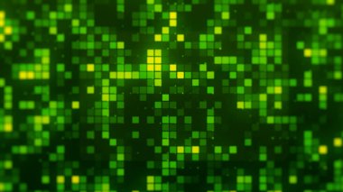 Matrix stil yeşil kare arka planda soyut vize banka kartları. Hareket. Banka kartlarının sınırlı sayıda özel tasarımı var..