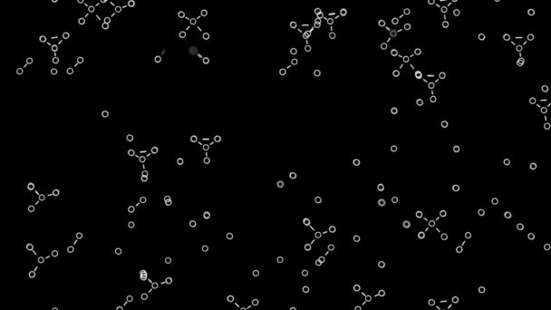 Simple animation of cell development. Animation. Simple chains of cells or  bacteria on black background. Animation for biology or chemistry with  moving chains of bacteria in dark — Stock Video © MediaWhalestock #506644790