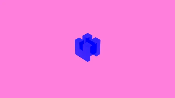 Κινούμενα σχέδια του κύβου μετασχηματισμού. Σχέδιο. Μικρός χρωματιστός κύβος αλλάζει μέρη και σχήμα σε απομονωμένο φόντο. Αλλαγή ενός τετραγώνου. Πλατεία με τη μετατροπή μέρη όπως κύβος Rubiks — Φωτογραφία Αρχείου