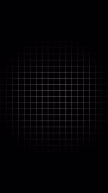 Siyah küredeki beyaz ızgara yavaş yavaş siyaha döner