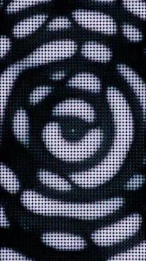 Monochrome background with a dynamic rippling effect creating an abstract, hypnotic visual loop