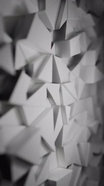 Pembe simli parçacıklar kelimenin hareketini büyüleyici soyut bir animasyon arkaplanında ortaya koyuyor