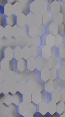 Parlayan mavi eşmerkezli dairelerin sonsuz döngüsü hipnotik soyut bir tünel yaratıyor.