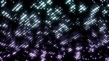 Parlayan Parçacık Doku Alanı Mor Teal Shimmer Yıldızları Mikro Aydınlatma ile Dinamik Kümelerde Şelale