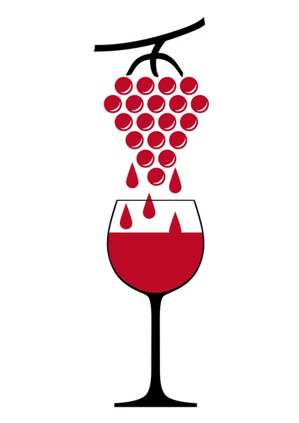 Verre de vin — Image vectorielle