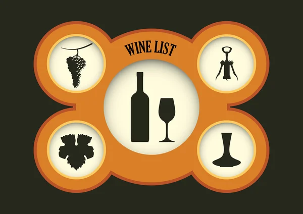 Set de copas de vino — Archivo Imágenes Vectoriales