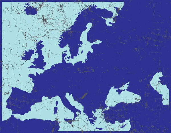 La mappa dell'Europa — Vettoriale Stock