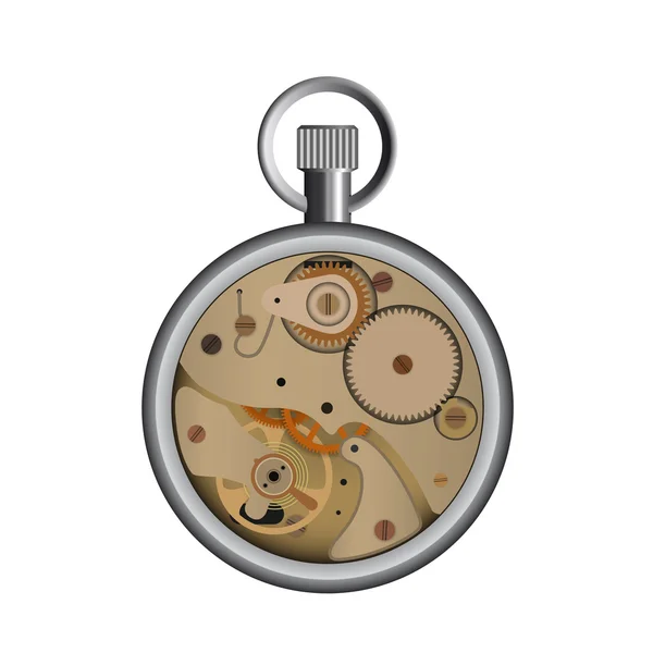 Un pequeño reloj — Vector de stock