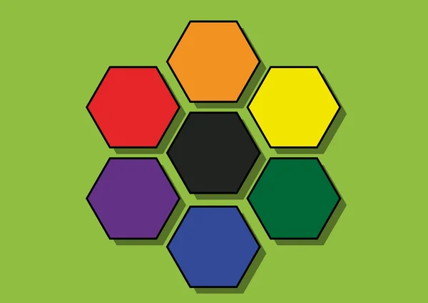 Une étiquette de couleur — Image vectorielle