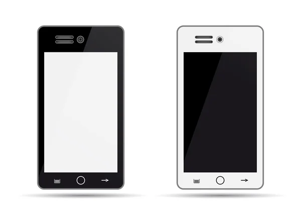 Twee mobiele telefoons — Stockvector