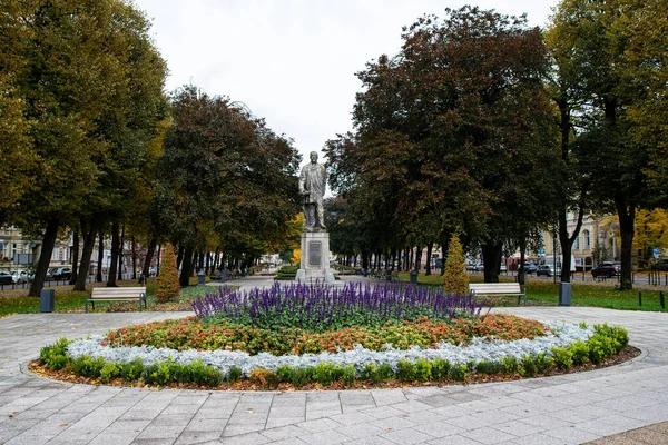 Slupsk Pomorskie Polonya Ekim 2020 Şehir Merkezinde Küçük Bir Park — Stok fotoğraf