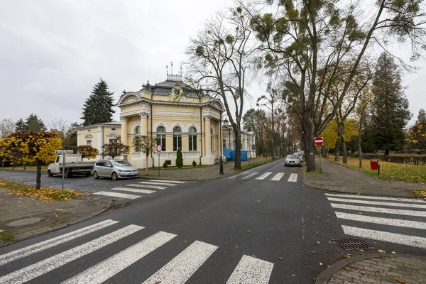 Ciechocinek Kujawsko Pomorskie Poland November 2020 Park Ett Höstlandskap Liten — Stockfoto