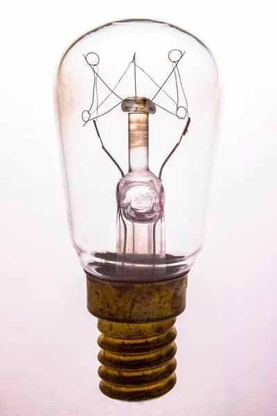 Una Pequeña Lámpara Incandescente Utilizada Para Iluminación Refrigeradores Accesorios Eléctricos — Foto de Stock