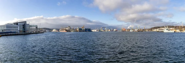 Gdynia Pomeranya Voyvoda Polonya Ocak 2020 Orta Avrupa Daki Liman — Stok fotoğraf