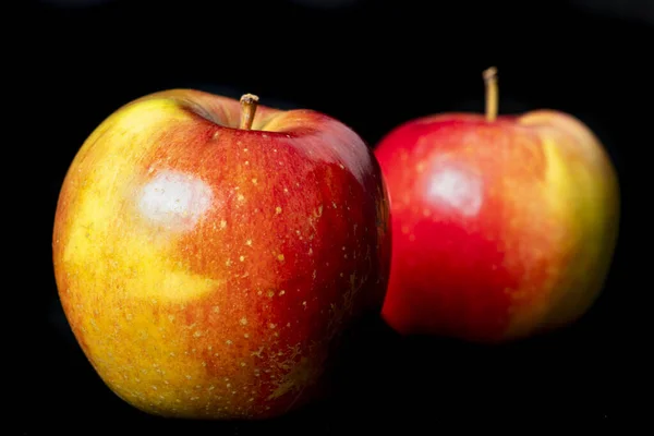 Maçãs Maduras Saborosas Frutas Macieira Usadas Como Sobremesa Cozinha Fundo — Fotografia de Stock