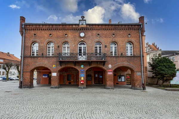 Gniew Voivodato Pomerania Polonia Abril 2021 Plaza Del Mercado Centro — Foto de Stock