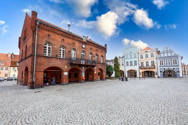 Gniew Pomeranian Vojvodství Polsko Duben 2021 Tržní Náměstí Centru Malého — Stock fotografie