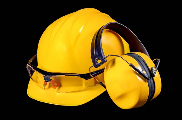 Шлем Защита Слуха Личной Защиты Аксессуары Здоровья Безопасности Работников Производства — стоковое фото