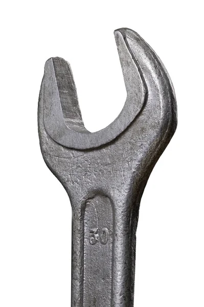 Kovový Klíč Pro Uvolnění Šroubů Dílně Nástroje Pro Práci Mechanické — Stock fotografie