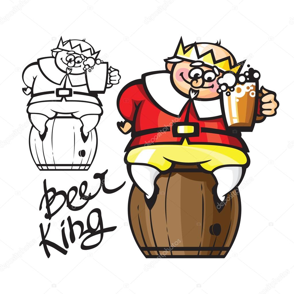 Beer King — Stock Vector © mlle_vivi 55349015