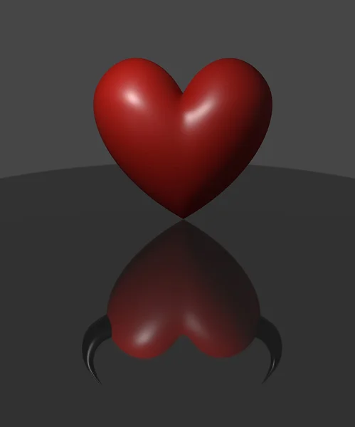 3D conceptual hearts — Stock Photo, Image