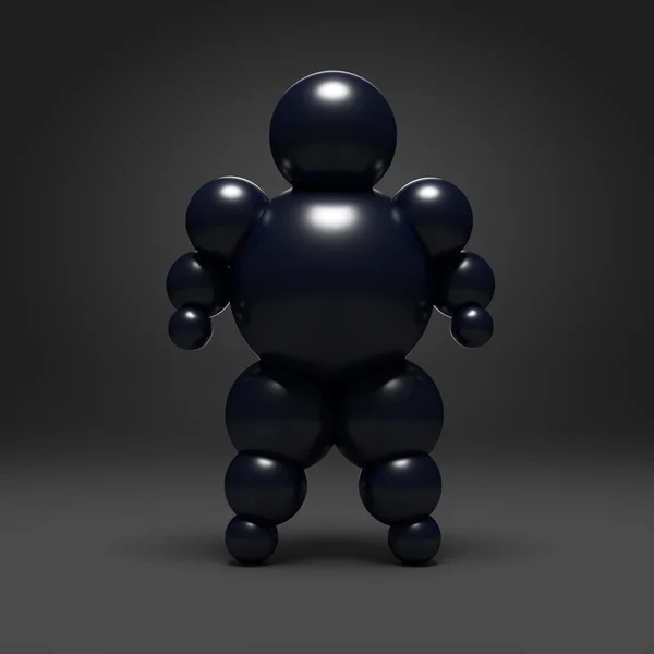 3D abstract Ballman character — Stock Photo, Image