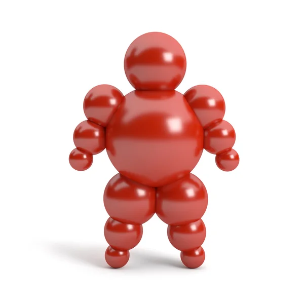 3D astratto personaggio Ballman — Foto Stock