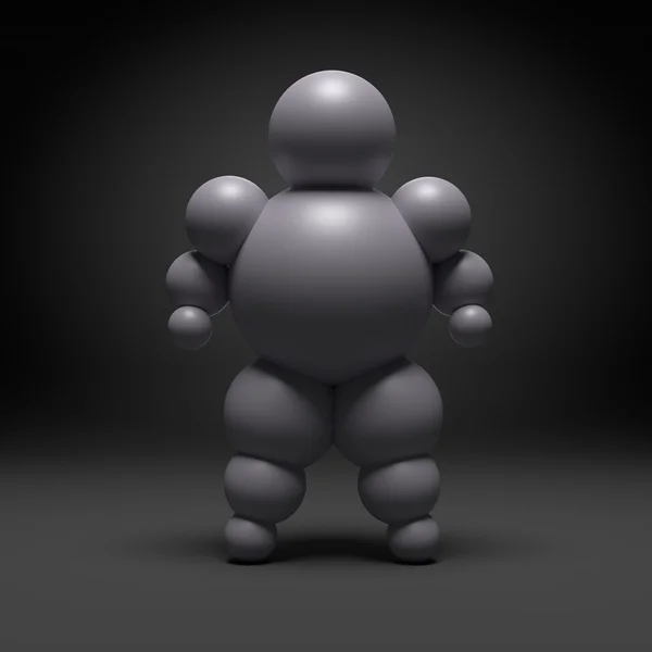3D astratto personaggio Ballman — Foto Stock