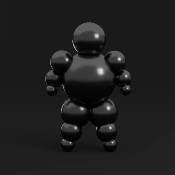 3D abstract Ballman character — Stock Photo, Image