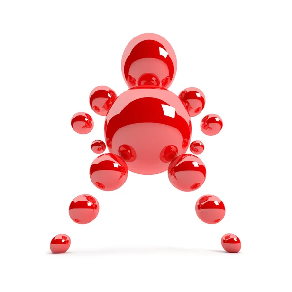 3D abstract Ballman character — Stock Photo, Image