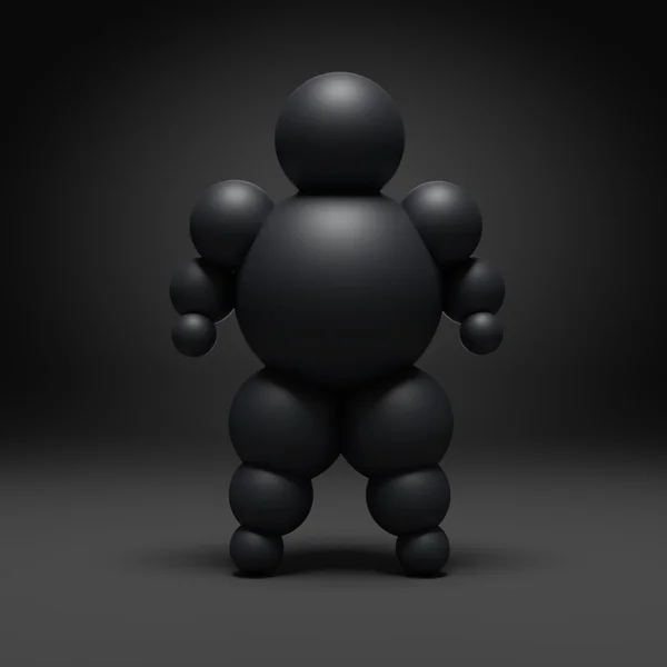 3D abstract Ballman character — Stock Photo, Image