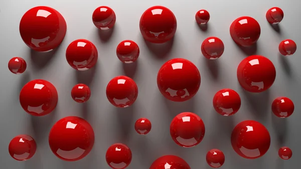 3D red balls — Stock Photo, Image