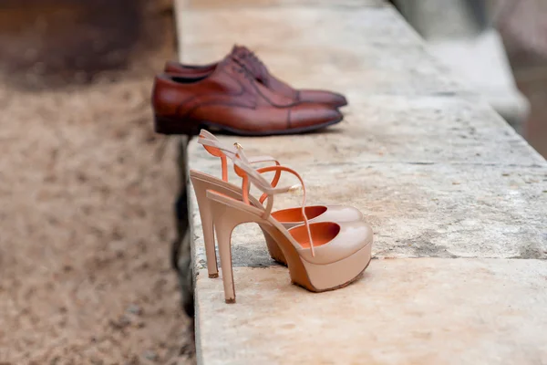 Sapatos de casamento — Fotografia de Stock