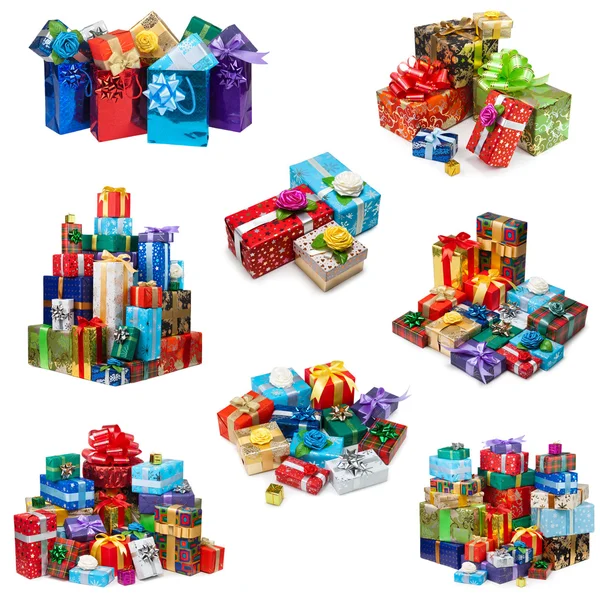 Kerstmis geschenken collectie — Stockfoto