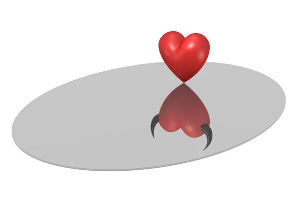 3D conceptual hearts — Stock Photo, Image